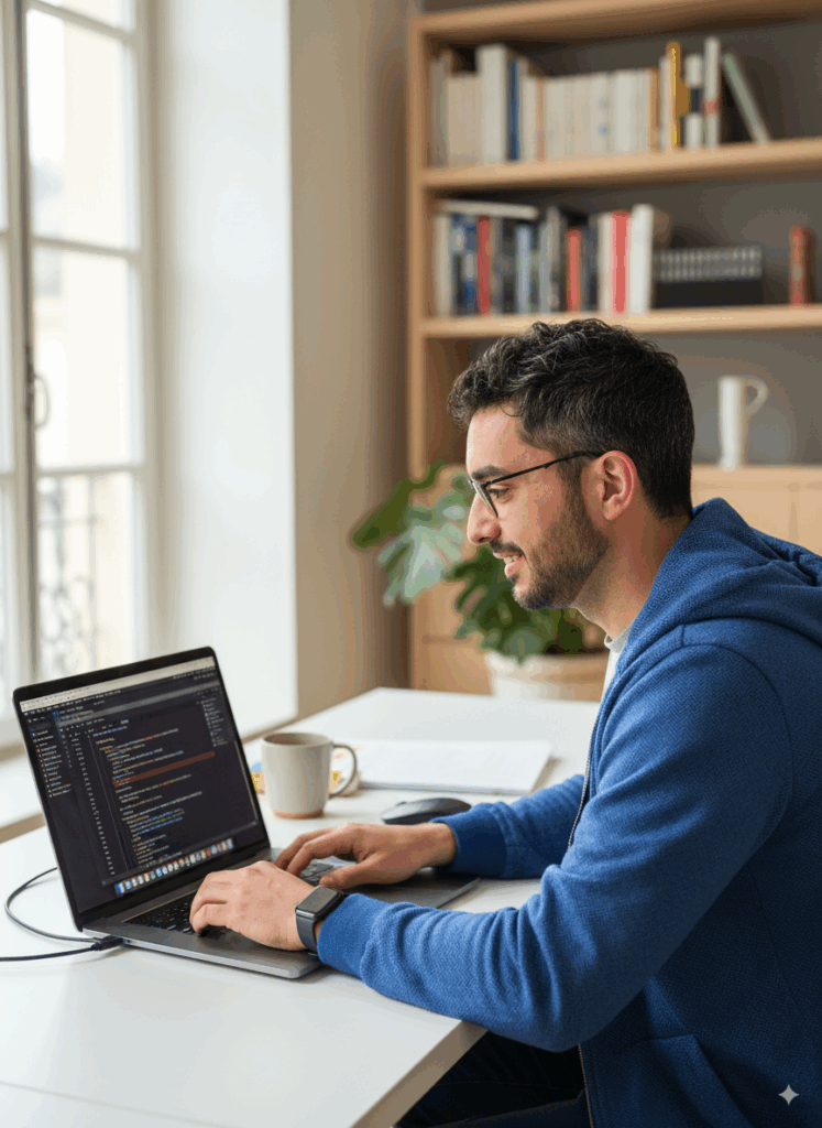Jaime Lima Neto programando com sua experiência em inovar e revolucionar produtos de tecnologia