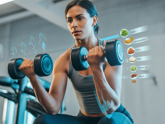 Treino com Halteres para Veganos: Guia de Hipertrofia 2025