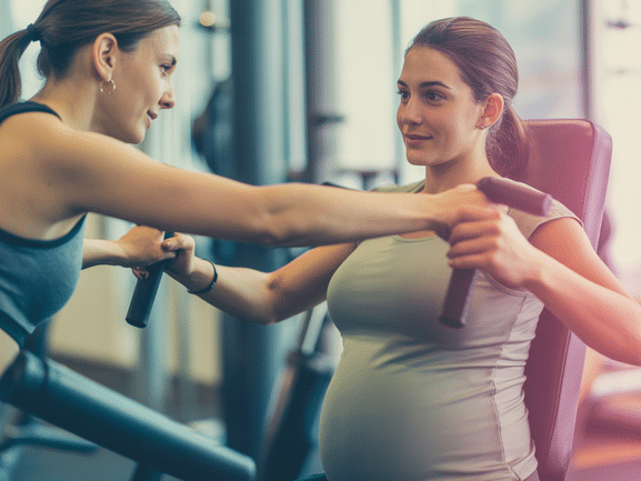 Guia de Máquina para Ombro na Gravidez e Pós-Parto