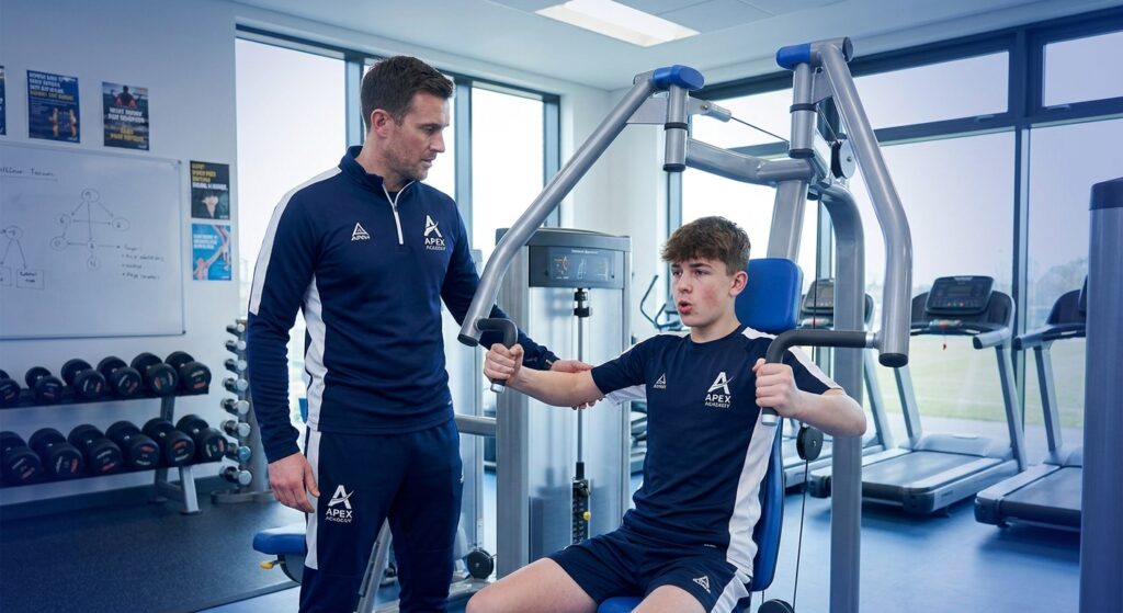 Supino Articulado na Máquina: Guia para Educação Física Escolar