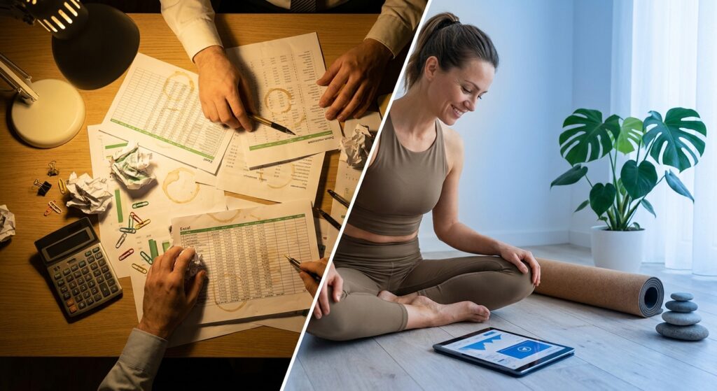 App vs Planilha: O Que Toda Instrutora de Yoga Precisa Saber em 2026
